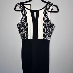 Nicole by Nicole Miller Black Lace Dress